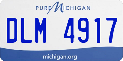 MI license plate DLM4917