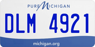 MI license plate DLM4921