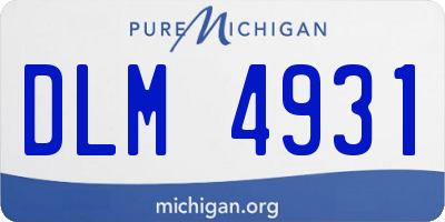 MI license plate DLM4931