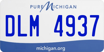 MI license plate DLM4937