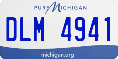 MI license plate DLM4941