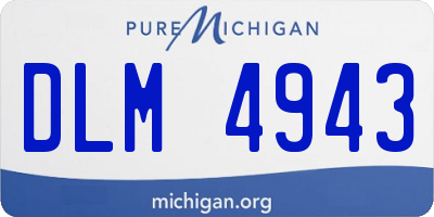 MI license plate DLM4943