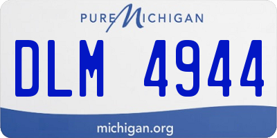 MI license plate DLM4944