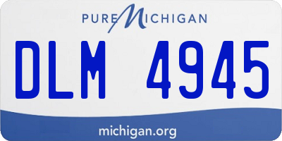 MI license plate DLM4945