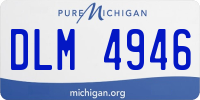 MI license plate DLM4946