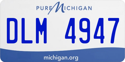 MI license plate DLM4947