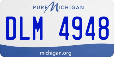 MI license plate DLM4948