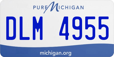 MI license plate DLM4955