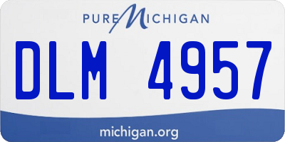 MI license plate DLM4957