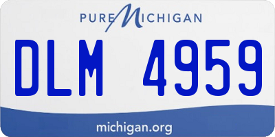 MI license plate DLM4959
