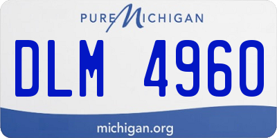 MI license plate DLM4960