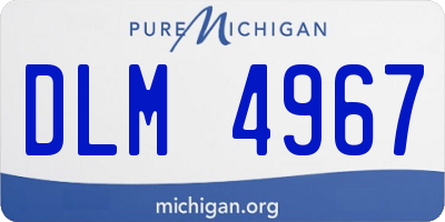 MI license plate DLM4967