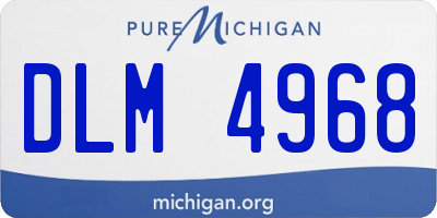 MI license plate DLM4968