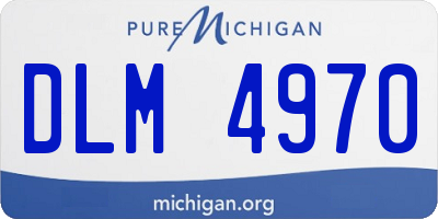 MI license plate DLM4970