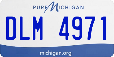 MI license plate DLM4971