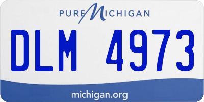 MI license plate DLM4973