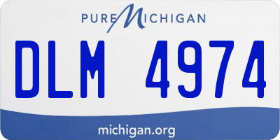 MI license plate DLM4974