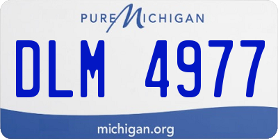 MI license plate DLM4977