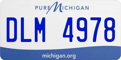 MI license plate DLM4978