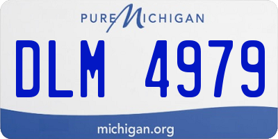 MI license plate DLM4979