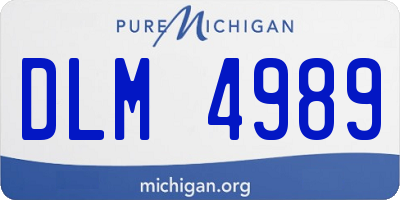 MI license plate DLM4989