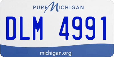 MI license plate DLM4991