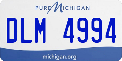 MI license plate DLM4994