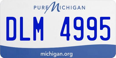 MI license plate DLM4995