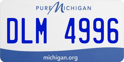 MI license plate DLM4996