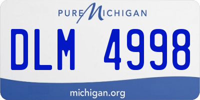 MI license plate DLM4998