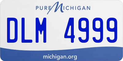 MI license plate DLM4999