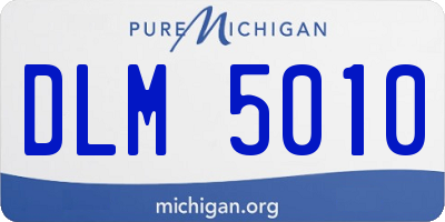 MI license plate DLM5010