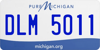 MI license plate DLM5011