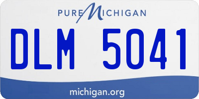 MI license plate DLM5041
