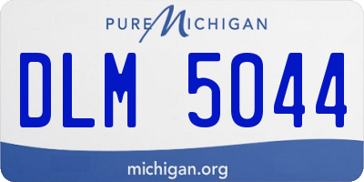 MI license plate DLM5044