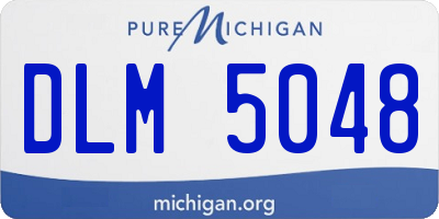 MI license plate DLM5048