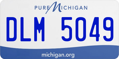 MI license plate DLM5049