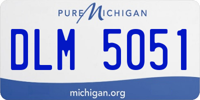 MI license plate DLM5051