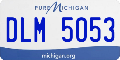 MI license plate DLM5053