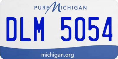MI license plate DLM5054