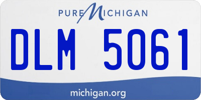 MI license plate DLM5061