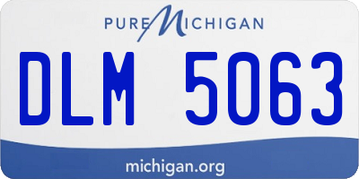 MI license plate DLM5063
