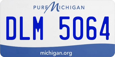 MI license plate DLM5064