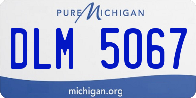 MI license plate DLM5067