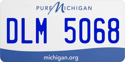 MI license plate DLM5068