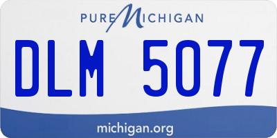 MI license plate DLM5077