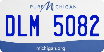 MI license plate DLM5082