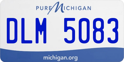MI license plate DLM5083