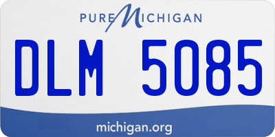 MI license plate DLM5085