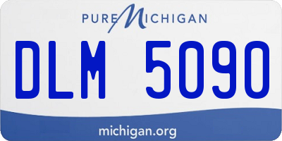 MI license plate DLM5090
